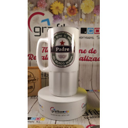 JARRA DE CERVEZA CERÁMICA