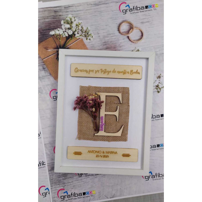 CUADRO TESTIGO DE BODA